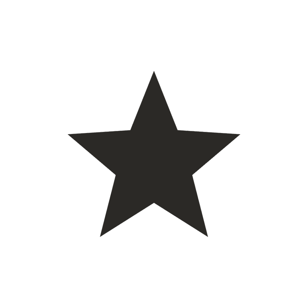 An icon of a black star.